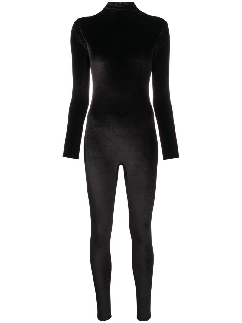 Atu Body Couture long-sleeve velvet jumpsuit - Black von Atu Body Couture