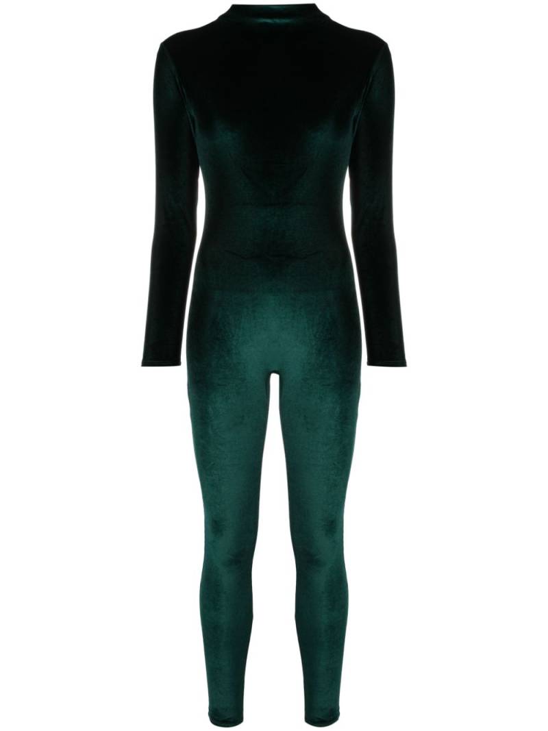 Atu Body Couture velvet high-neck jumpsuit - Green von Atu Body Couture