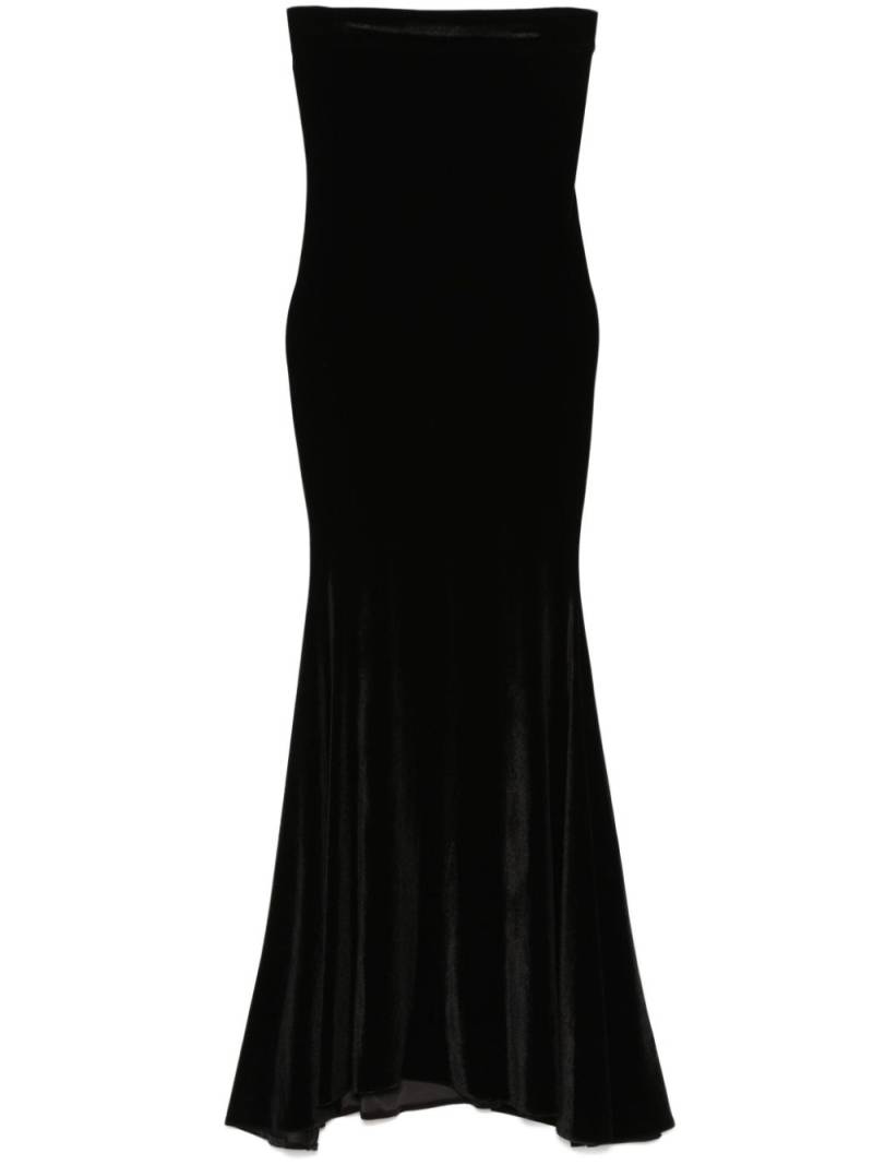 Atu Body Couture velvet maxi dress - Black von Atu Body Couture