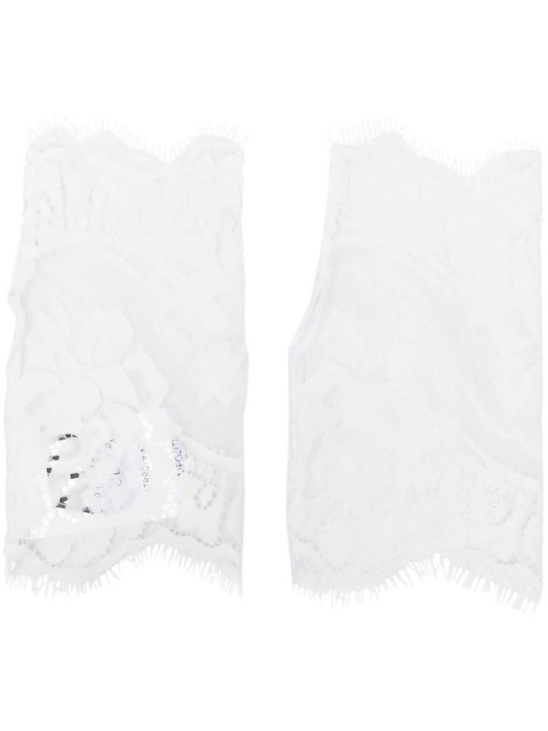 Atu Body Couture x Rue Ra chantilly-lace gloves - White von Atu Body Couture