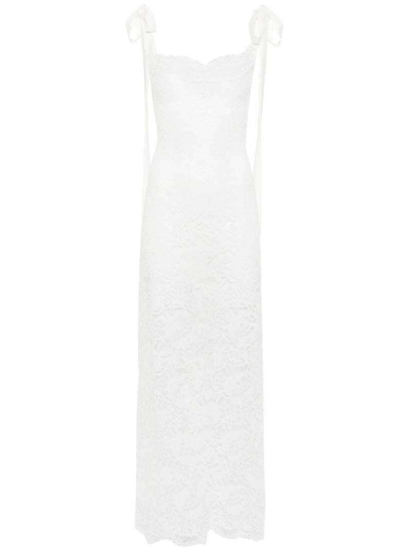 Atu Body Couture x Rue Ra corded-lace maxi dress - White von Atu Body Couture