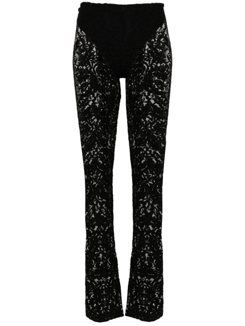 Atu Body Couture x Rue Ra floral-lace trousers - Black von Atu Body Couture