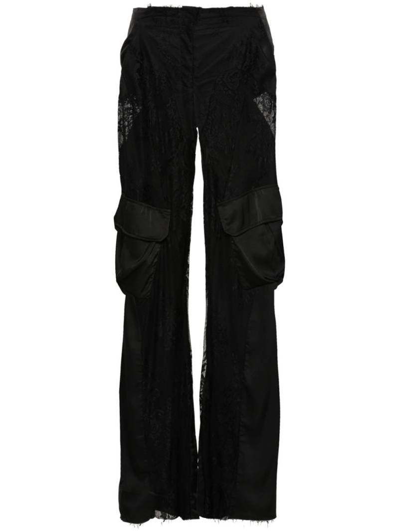 Atu Body Couture x Rue Ra lace cargo trousers - Black von Atu Body Couture