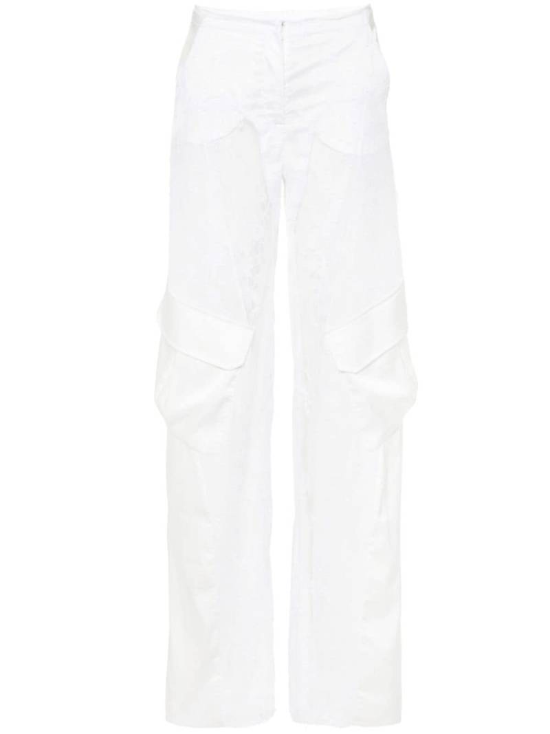 Atu Body Couture x Rue Ra lace cargo trousers - White von Atu Body Couture