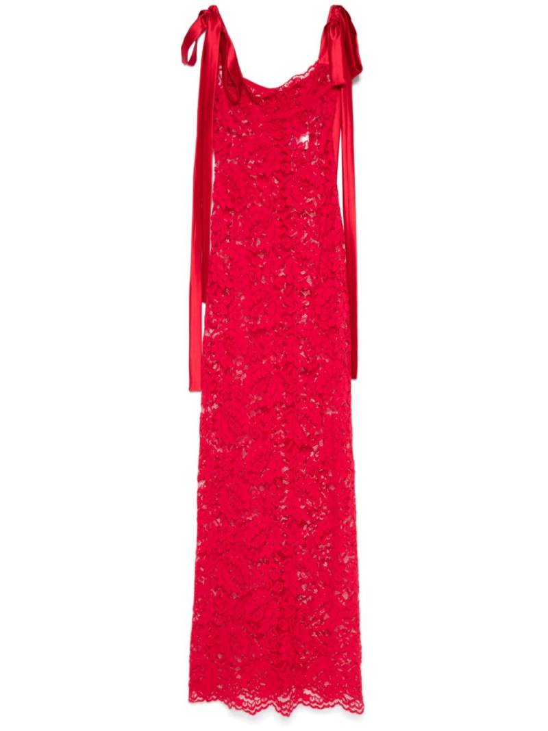 Atu Body Couture x Rue Ra lace maxi dress - Red von Atu Body Couture