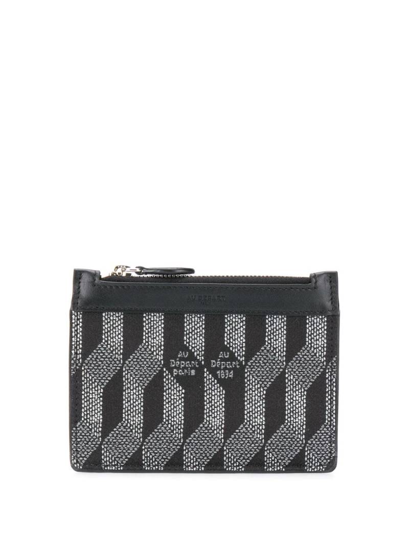 Au Départ geometric print coin purse - Black von Au Départ