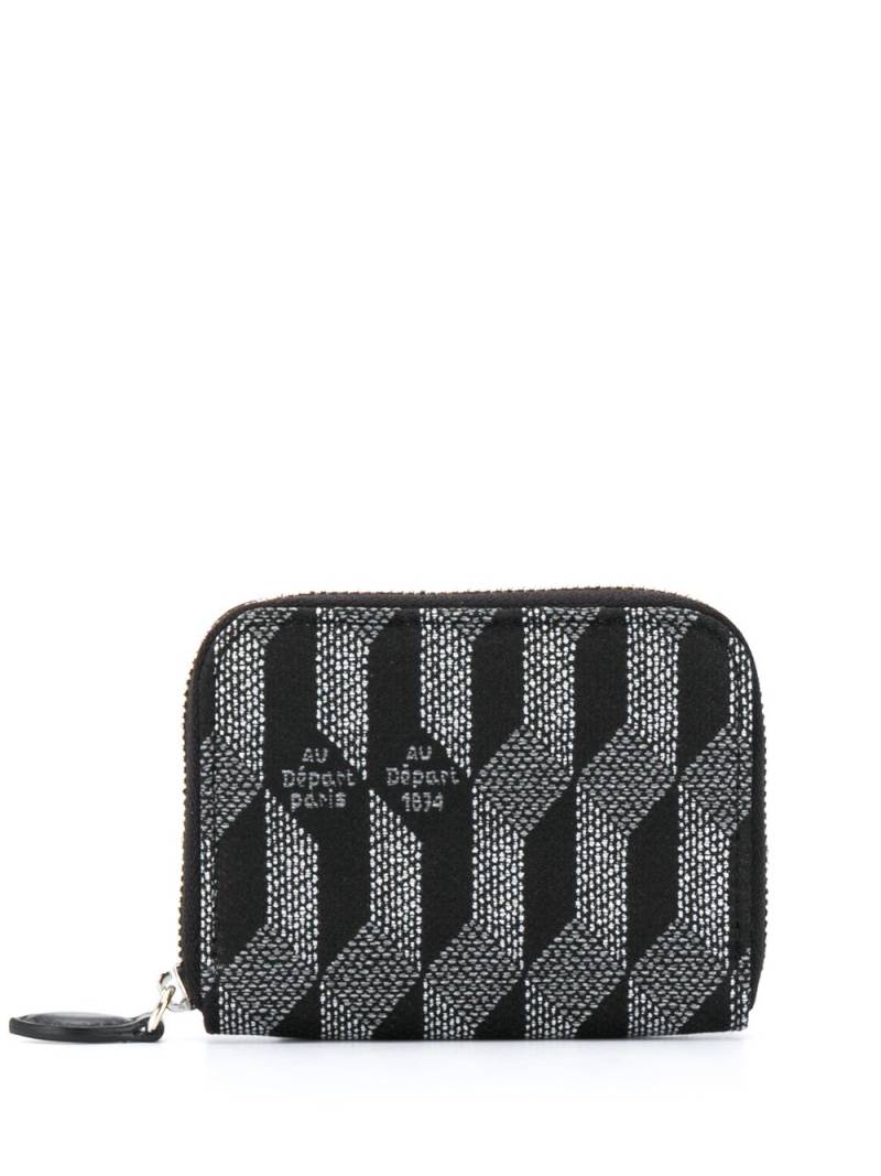 Au Départ monogram print purse - Black von Au Départ