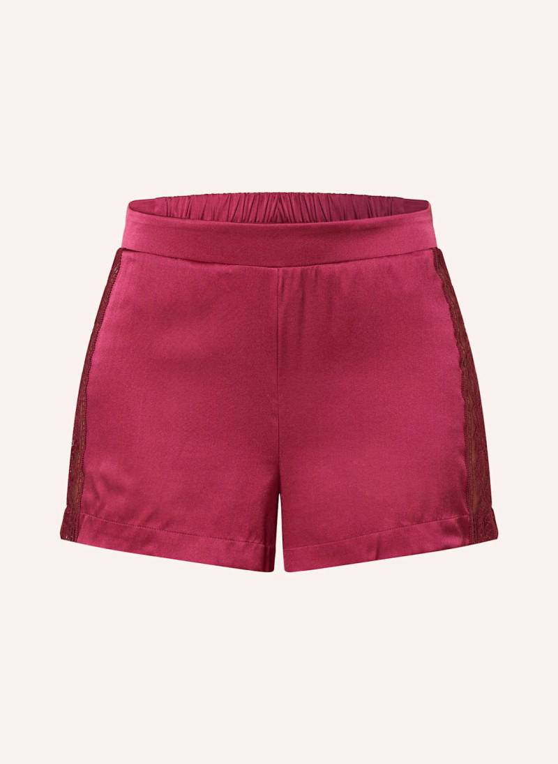 Aubade Schlafshorts Midnight Whisper Aus Seide rot von Aubade