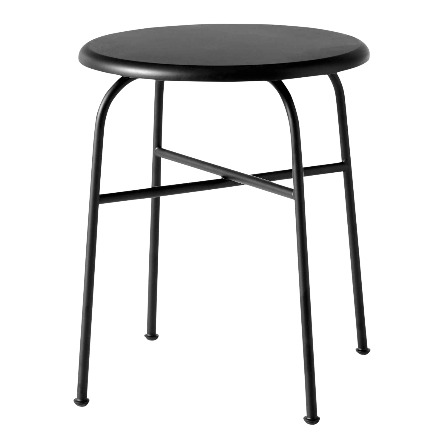 Afteroom Stool Hocker, Ausführung black steel - black oak von Audo Copenhagen