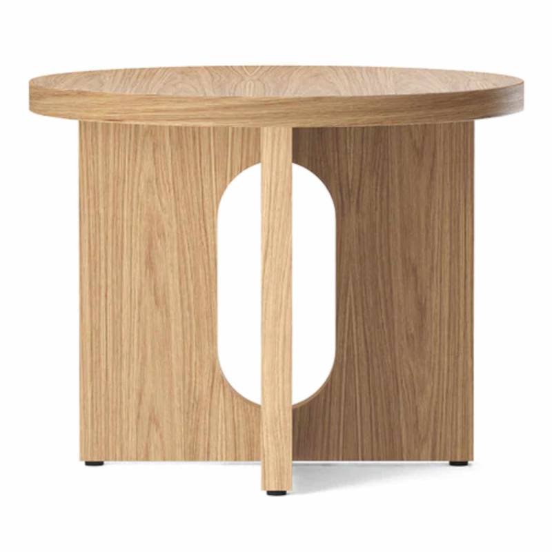 Androgyne Side Table Beistelltisch, Tischplatte natural oak, Gestell natural oak von Audo Copenhagen