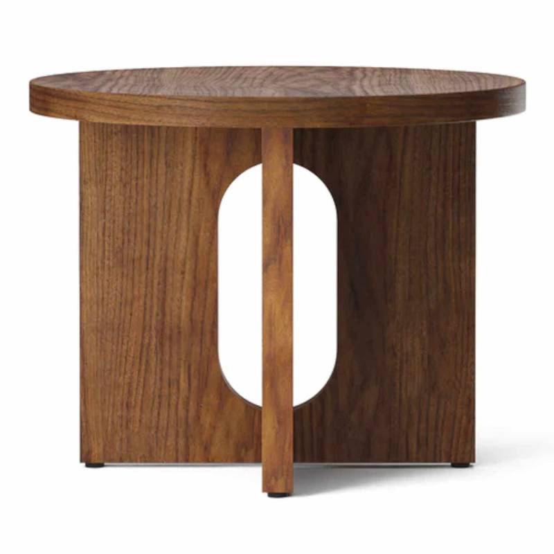 Androgyne Side Table Beistelltisch, Tischplatte walnut, Gestell walnut von Audo Copenhagen