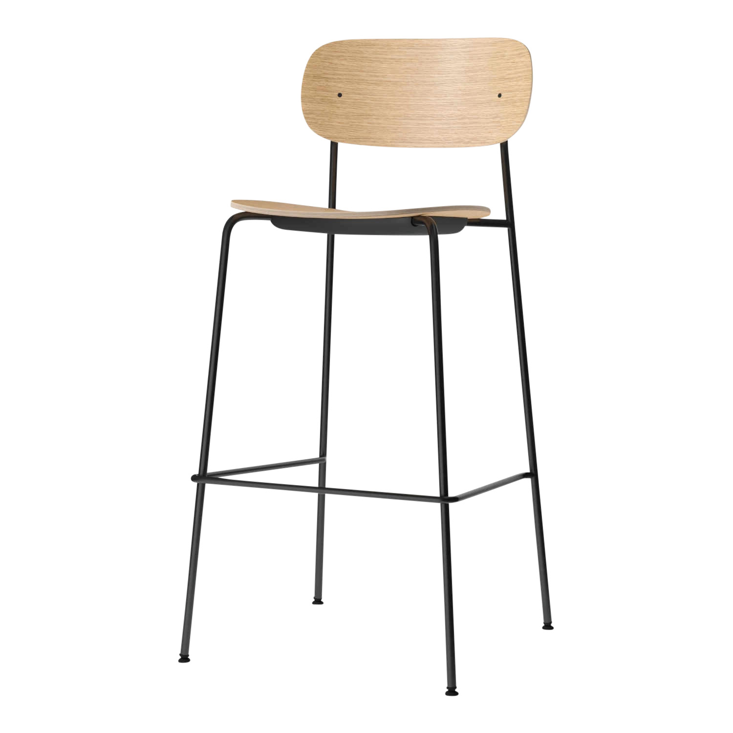 Co Bar Chair Veener Barstuhl, holz black oak von Audo Copenhagen