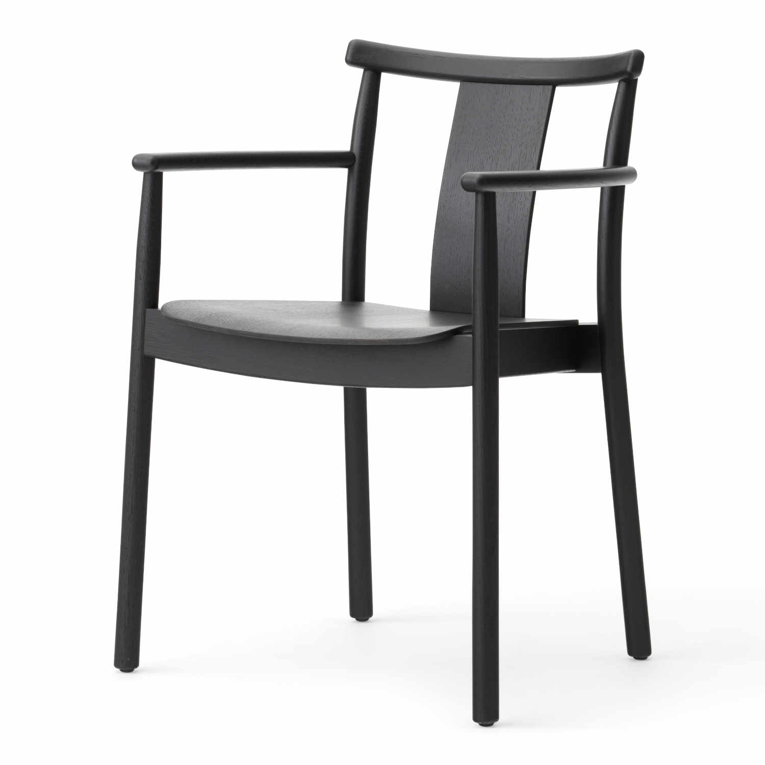 Merkur Dining Chair, Armlehne mit, holz black oak von Audo Copenhagen