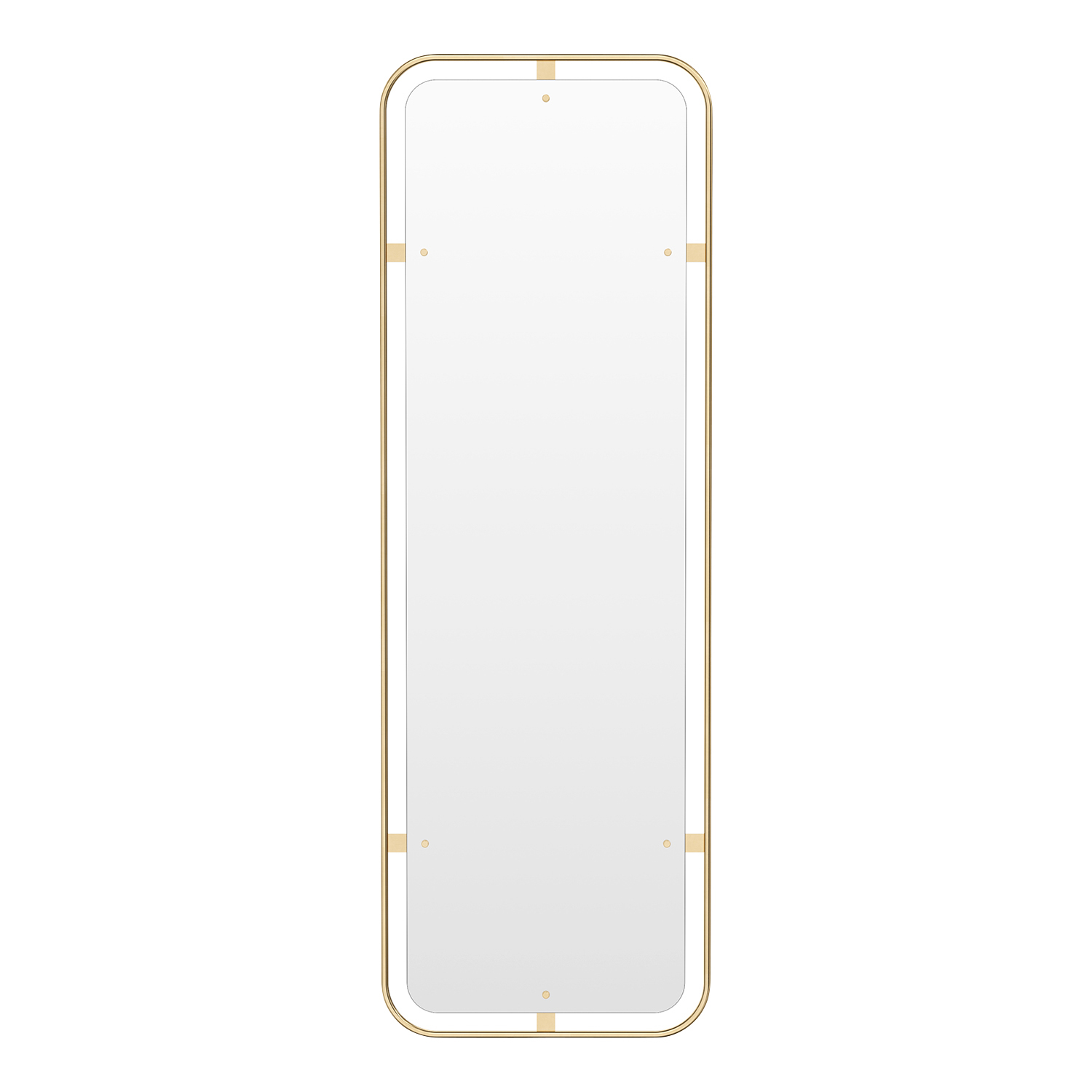 Nimbus Mirror Rectangular Spiegel, Farbe polished brass von Audo Copenhagen