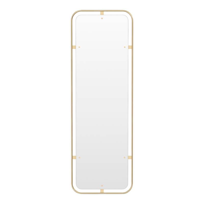 Nimbus Mirror Rectangular Spiegel, Farbe polished brass von Audo Copenhagen