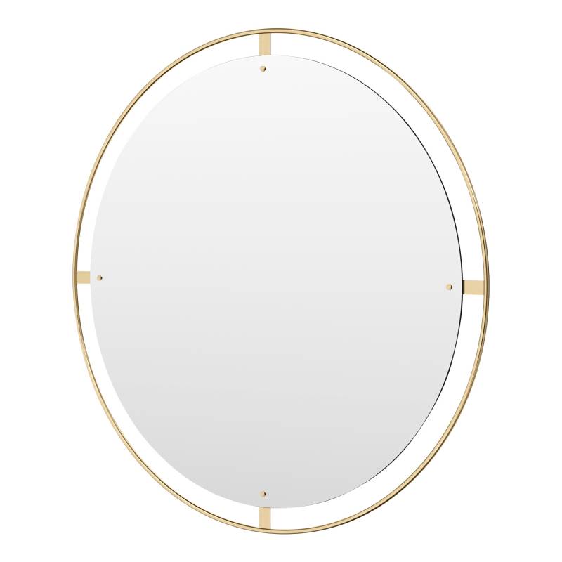 Nimbus Mirror Wandspiegel, Grösse d. 60cm, Farbe polished brass von Audo Copenhagen