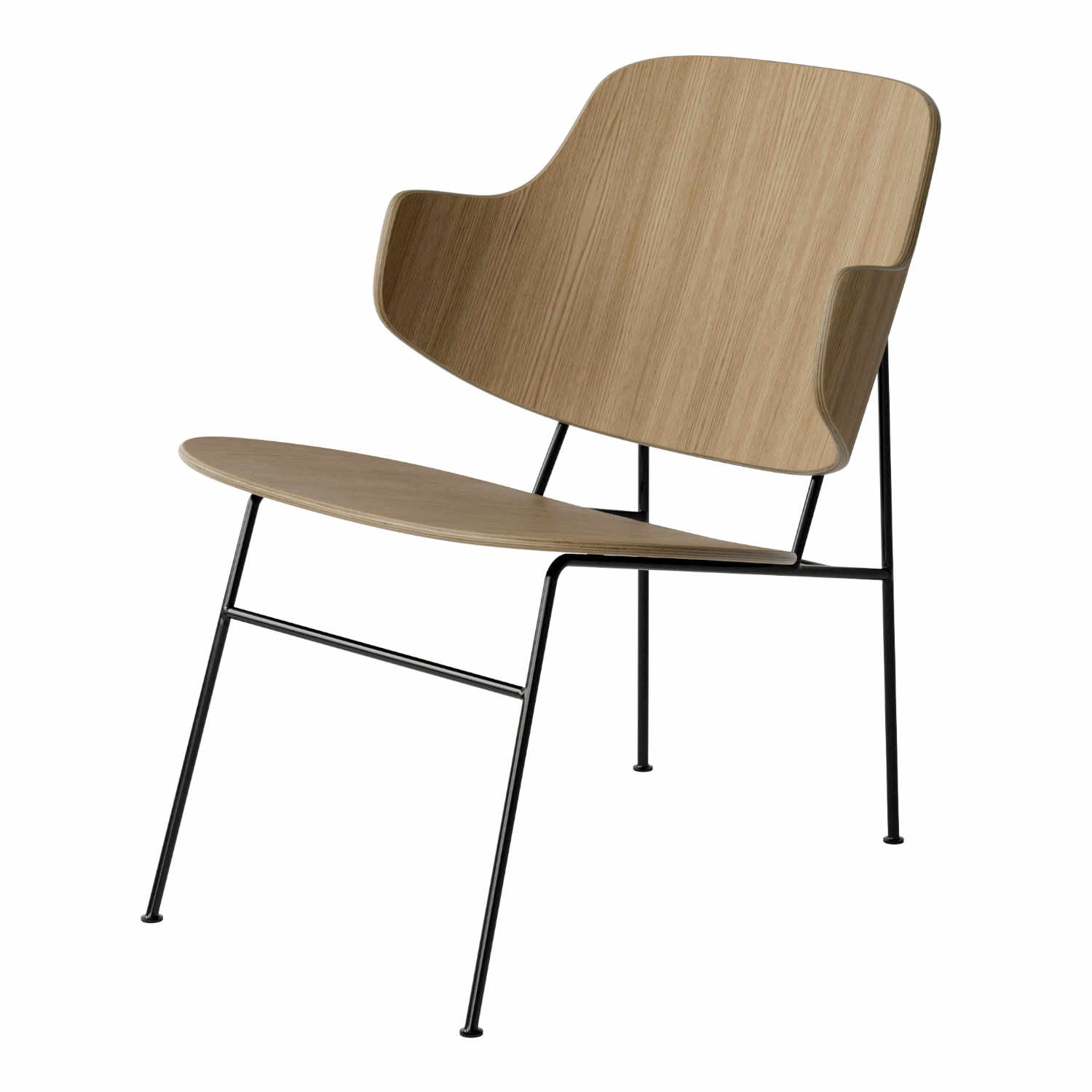 The Penguin Lounge Chair Veneer Sessel, holz natural oak The Penguin Lounge Chair Veneer Sessel, holz natural oak von Audo Copenhagen
