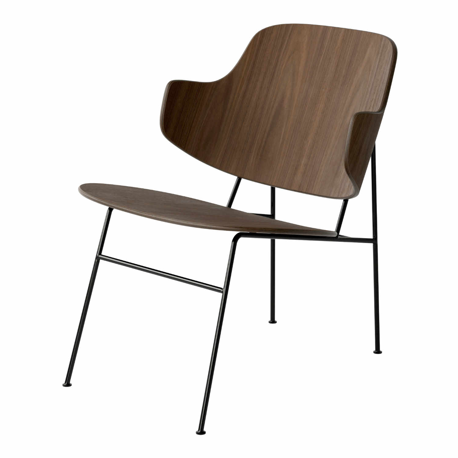 The Penguin Lounge Chair Veneer Sessel, holz walnut von Audo Copenhagen