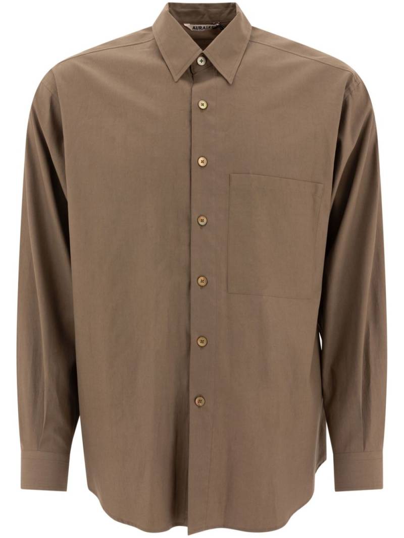 Auralee Big shirt - Brown von Auralee