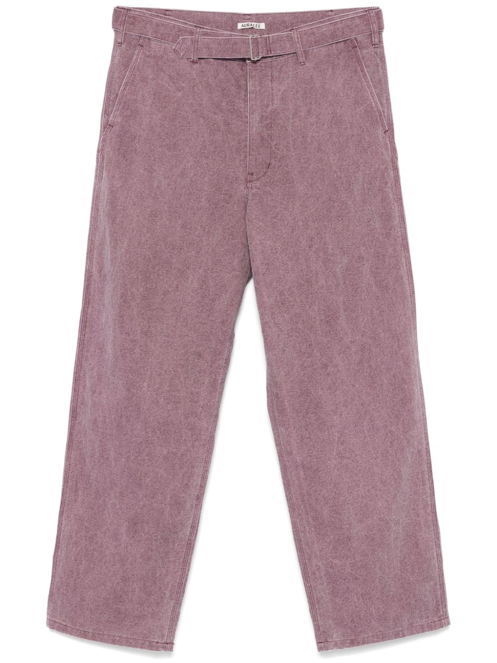 Auralee canvas belted trousers - Purple von Auralee