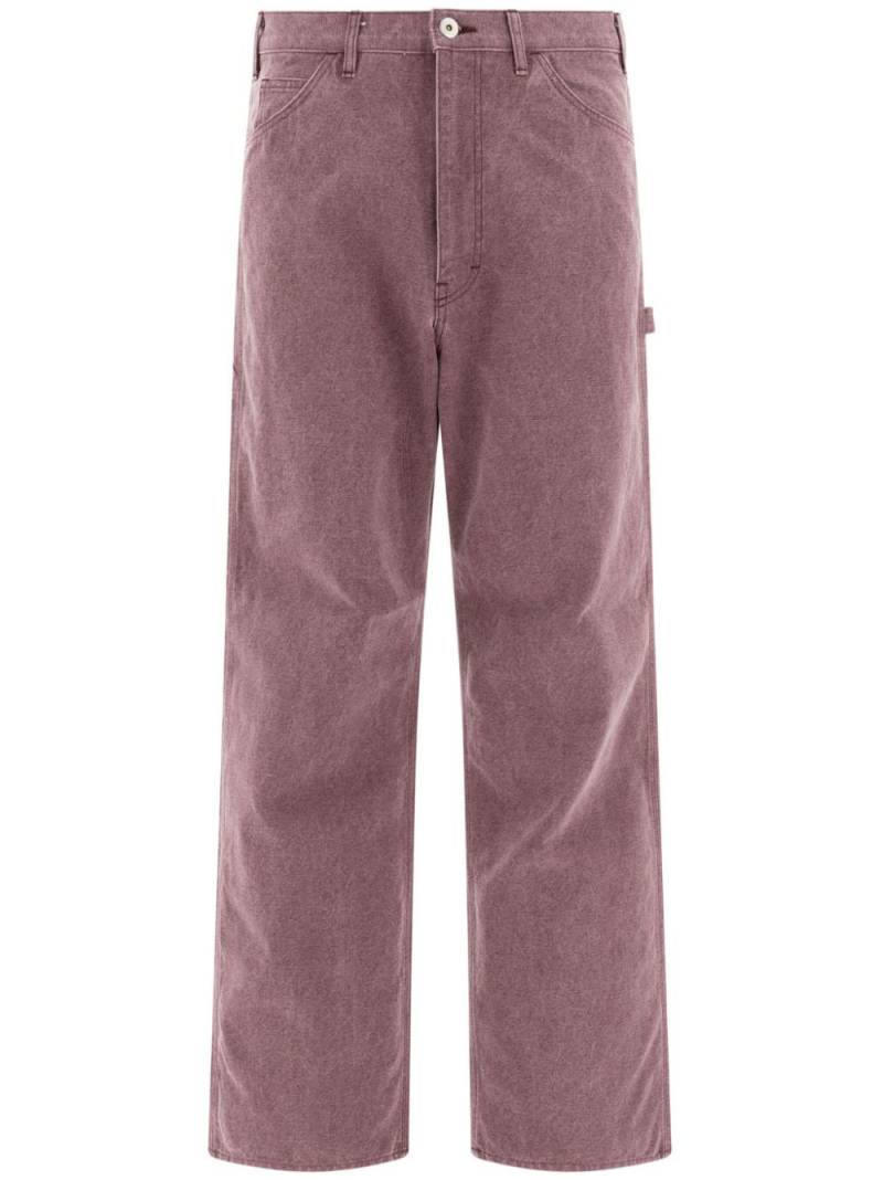 Auralee canvas trousers - Purple von Auralee