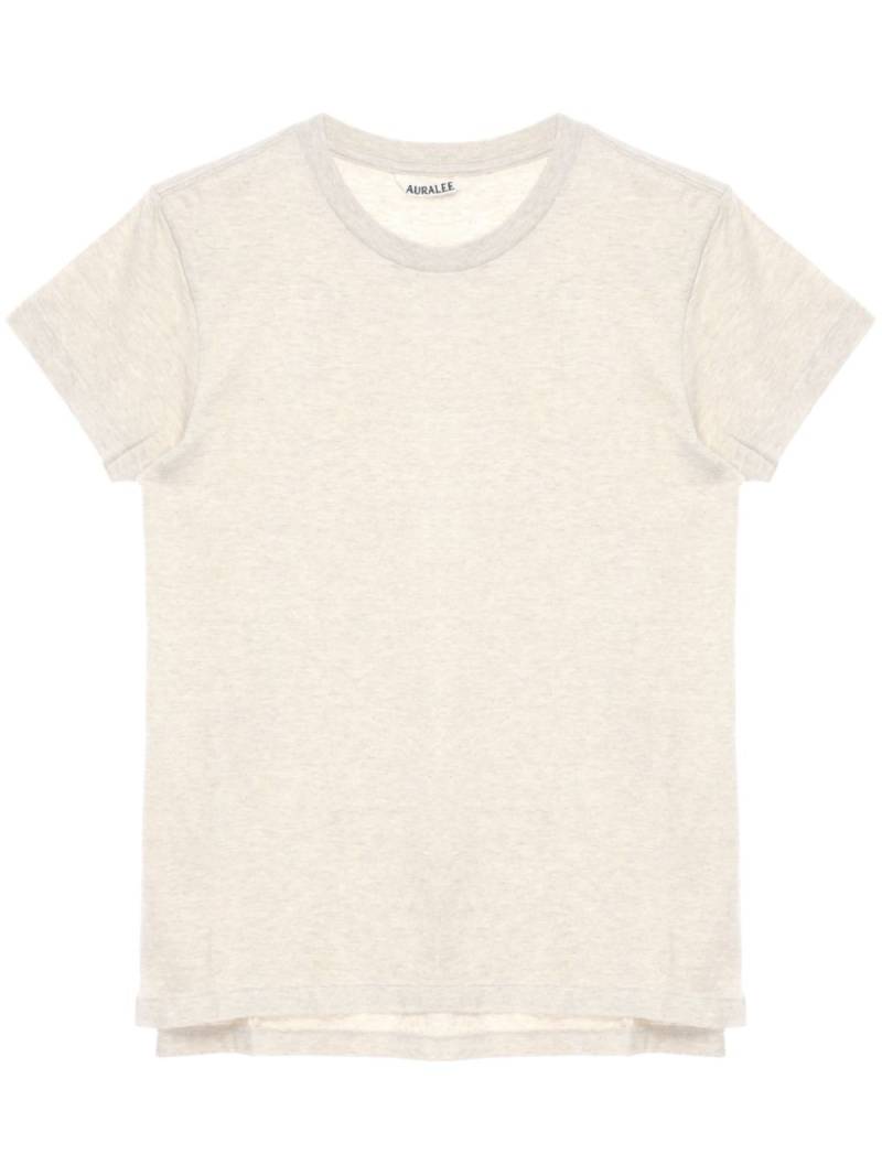 Auralee crew neck cotton T-shirt - Neutrals von Auralee