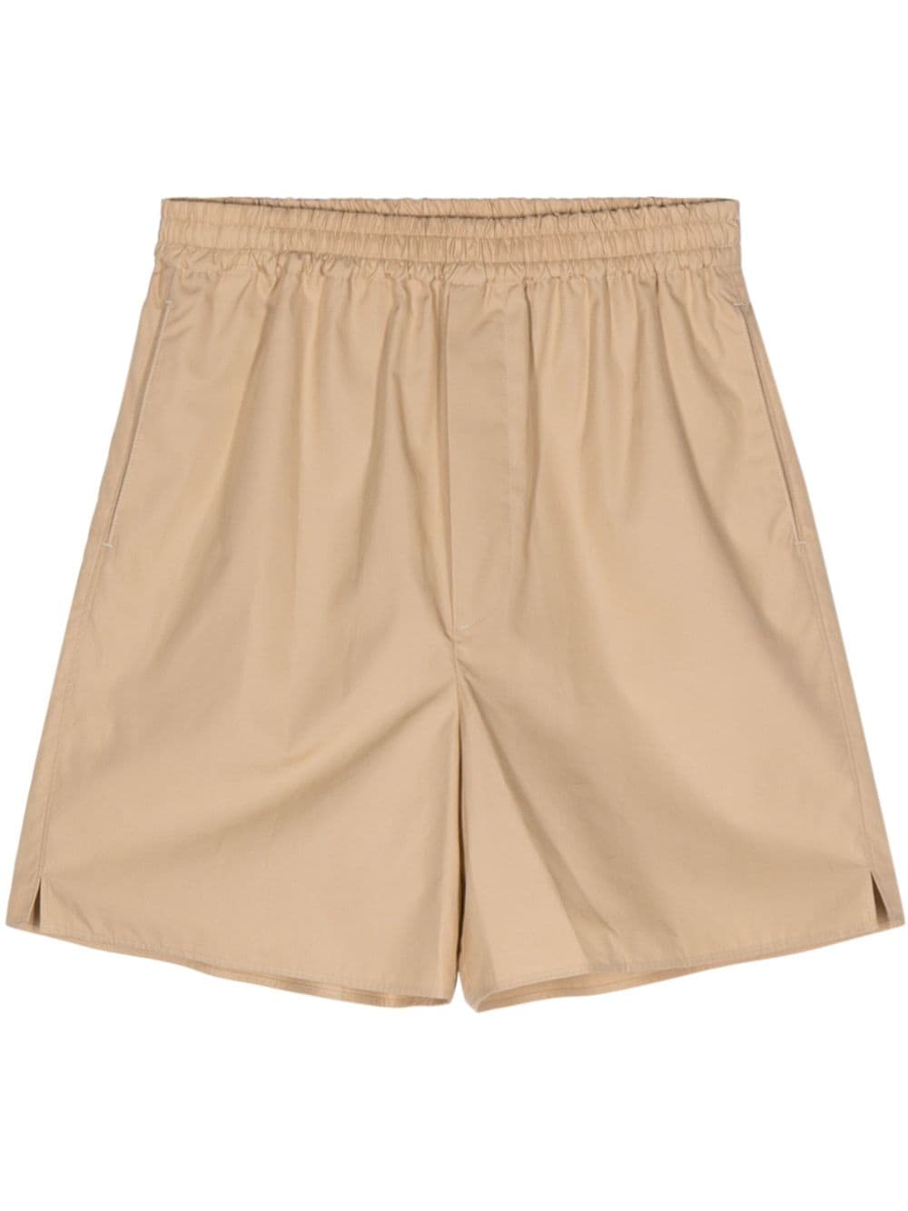 Auralee elasticated-waistband cotton shorts - Neutrals von Auralee