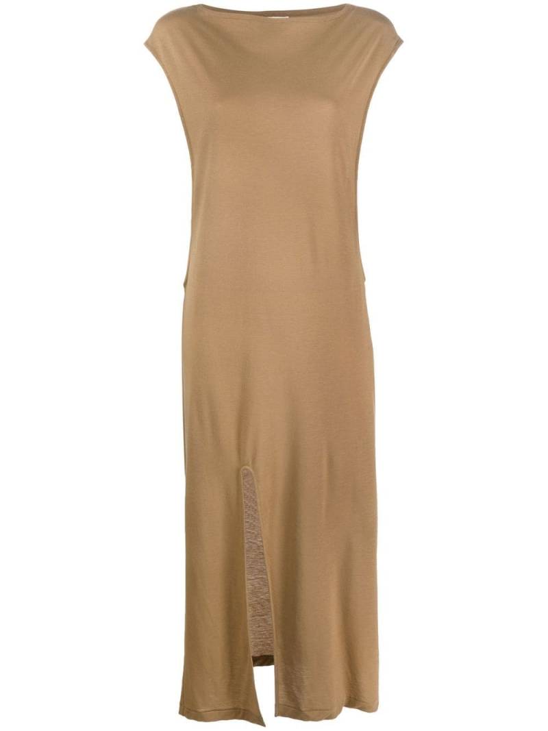 Auralee front-slit cut-out dress - Neutrals von Auralee