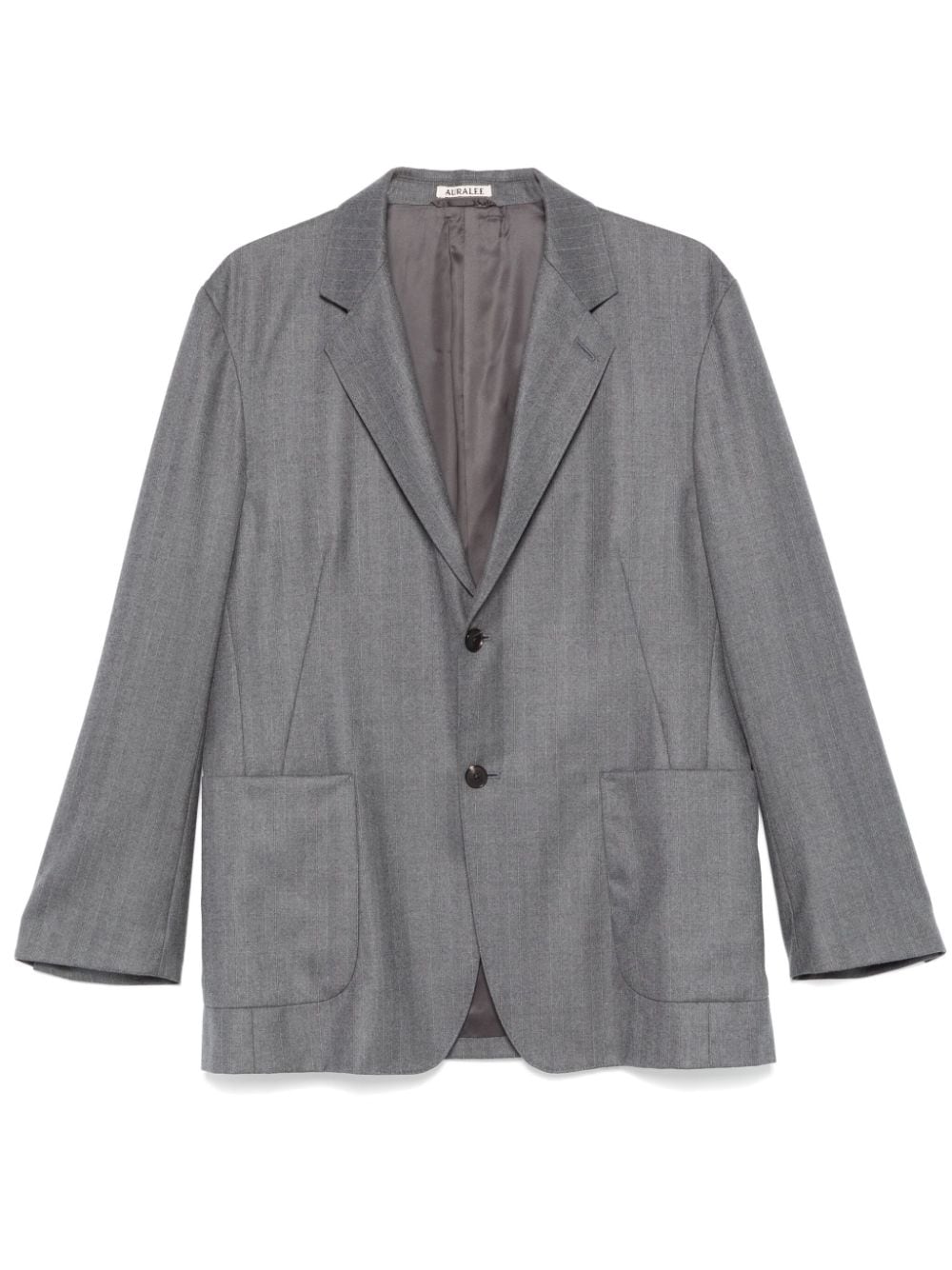 Auralee pinstriped flannel blazer - Grey von Auralee