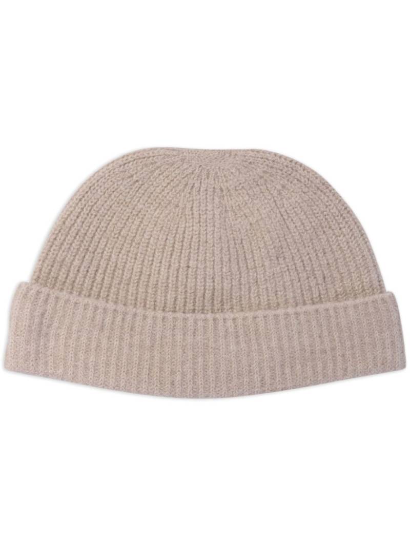 Auralee ribbed beanie - Neutrals von Auralee