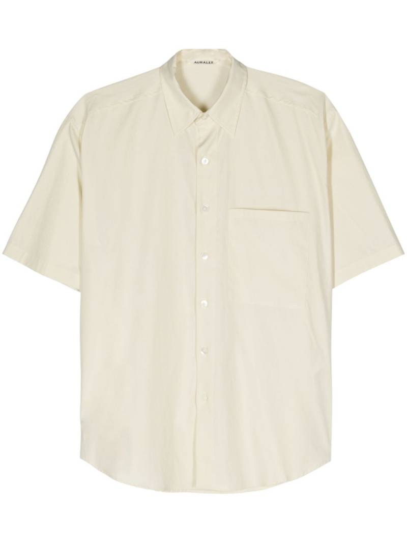 Auralee short-sleeve cotton shirt - Yellow von Auralee