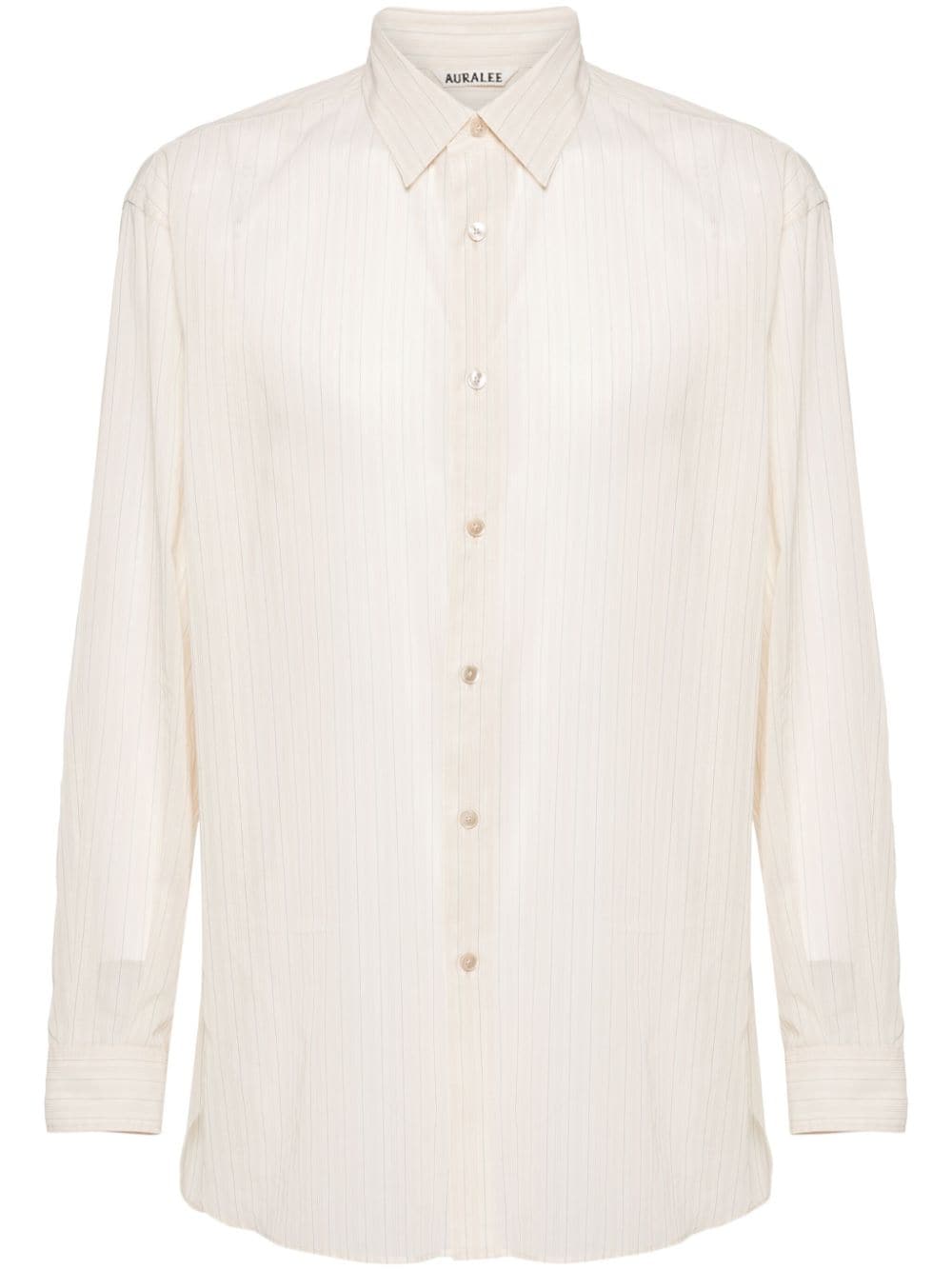 Auralee striped cotton shirt - Neutrals von Auralee