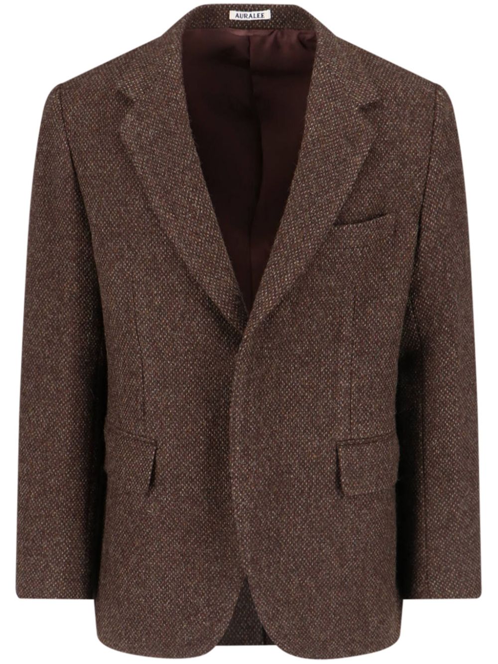 Auralee tweed blazer - Brown von Auralee