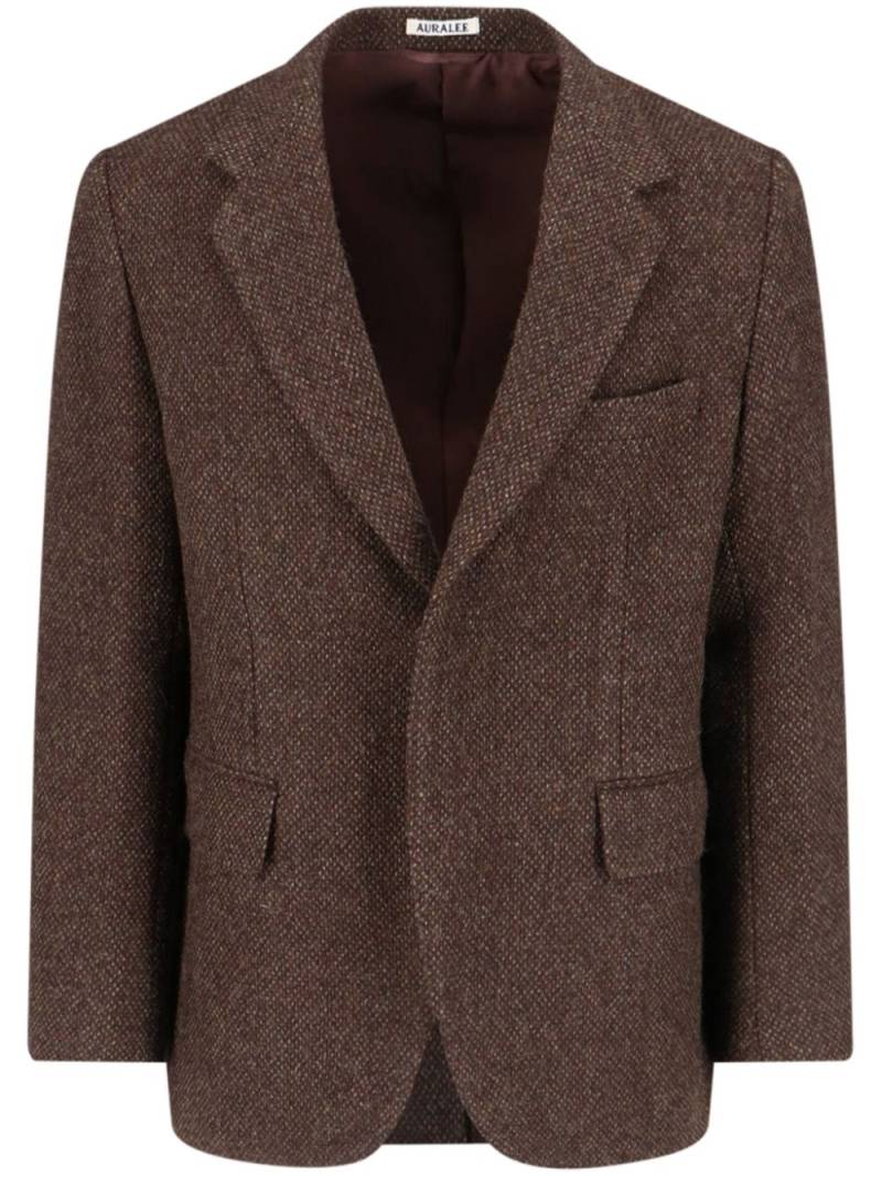 Auralee tweed blazer - Brown von Auralee