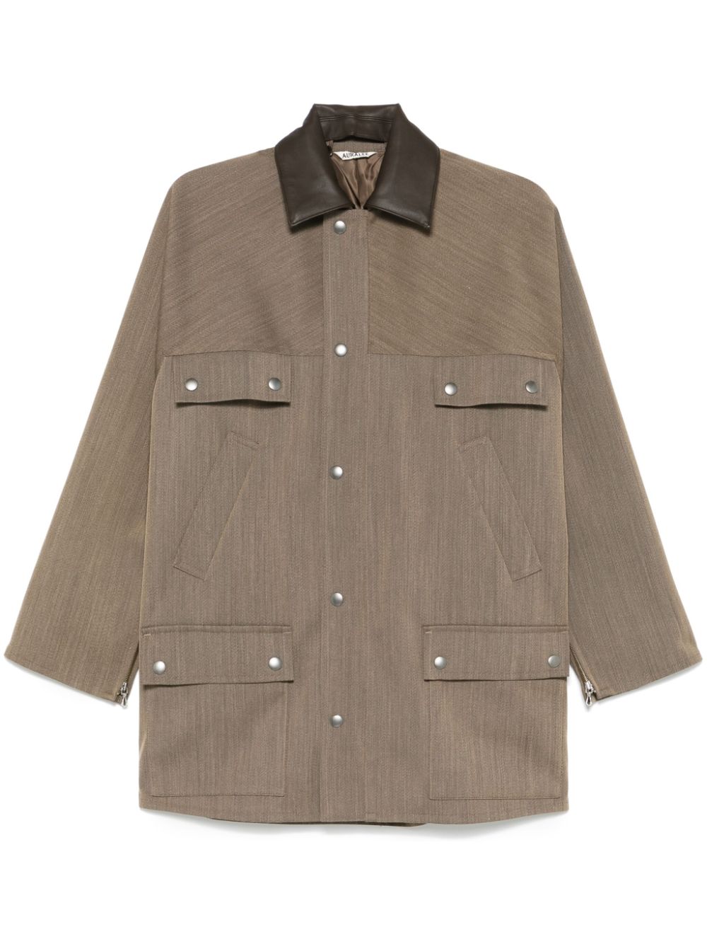 Auralee twill wool jacket - Brown von Auralee