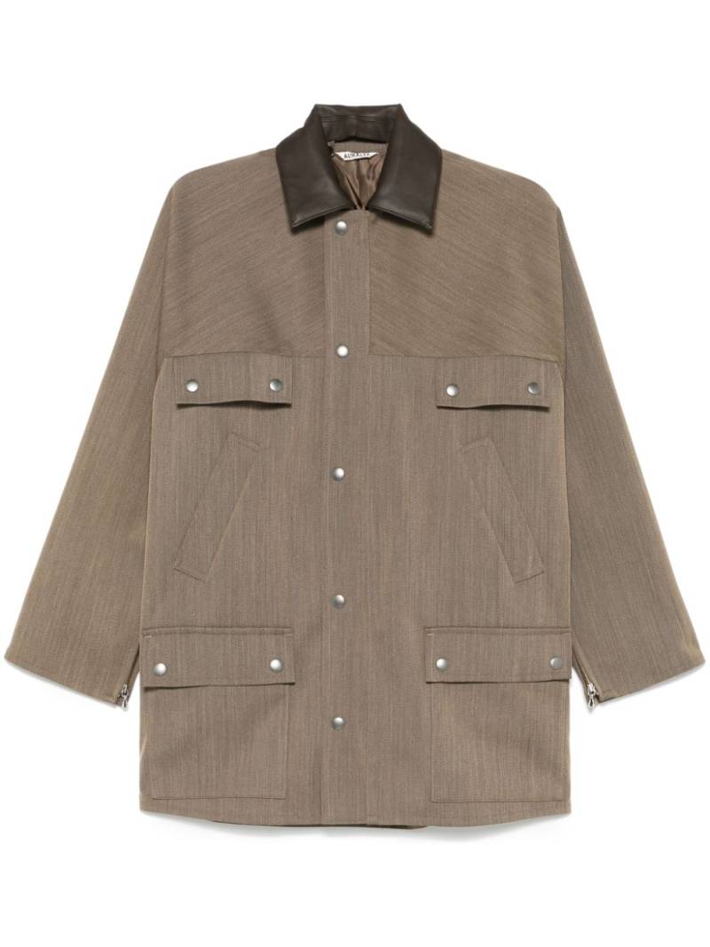 Auralee twill wool jacket - Brown von Auralee