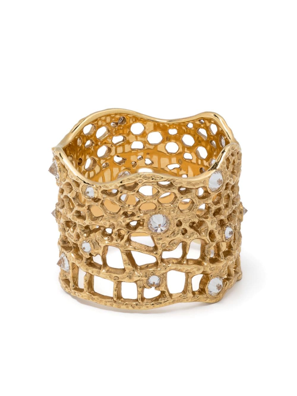 Aurelie Bidermann 18kt yellow gold Vintage Lace diamonds ring von Aurelie Bidermann