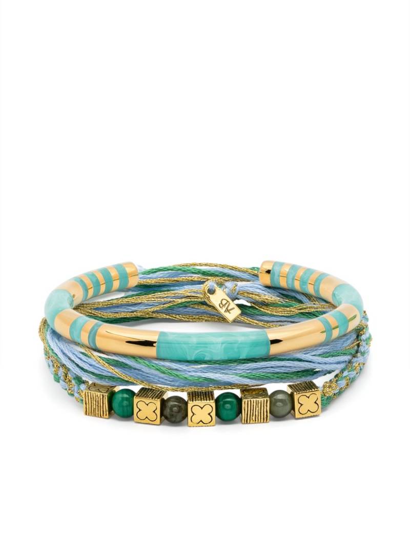 Aurelie Bidermann Honolulu and Positano bracelet (set of two) - Gold von Aurelie Bidermann