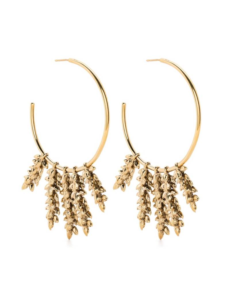 Aurelie Bidermann Wheat hoop earrings - Gold von Aurelie Bidermann