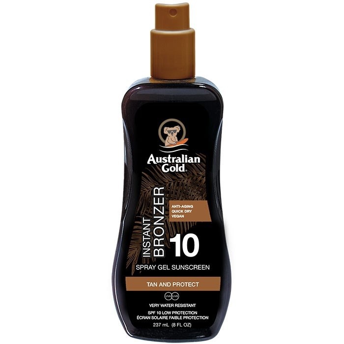 Australian Gold - SPF 10 Spray Gel mit Bronzer von Australian Gold