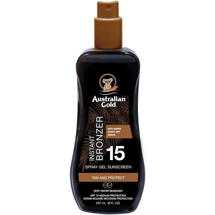 Australian Gold - SPF 15 Spray Gel mit Bronzer von Australian Gold