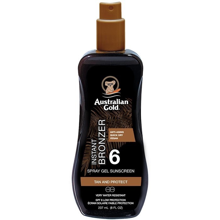 Australian Gold - SPF 6 Spray Gel mit Bronzer von Australian Gold