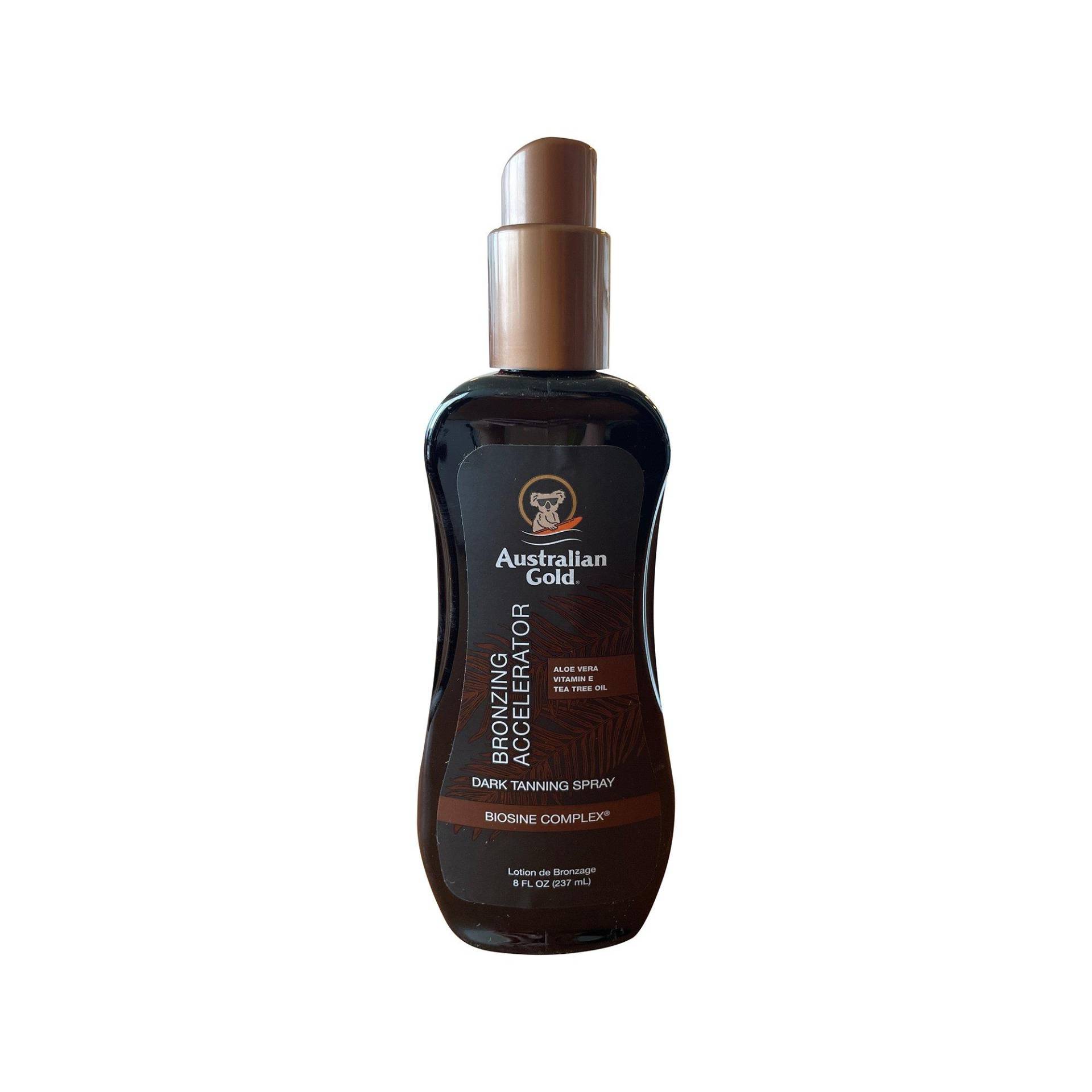 Dark Tanning Accelerator, Spray Gel Mit Bronzer Damen  237ml von Australian Gold