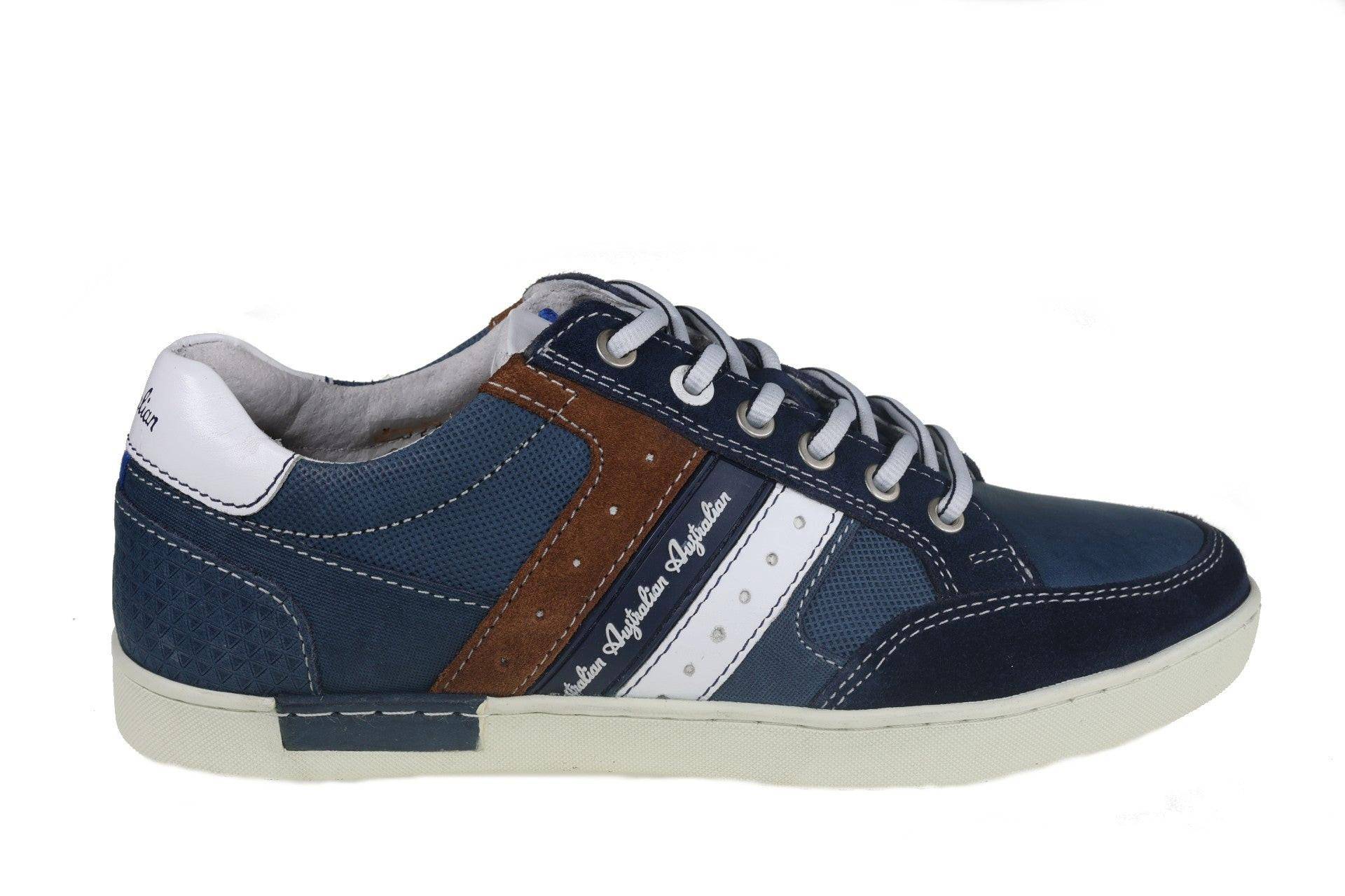 Nothingham - Leder Sneaker Herren Blau 40 von Australian