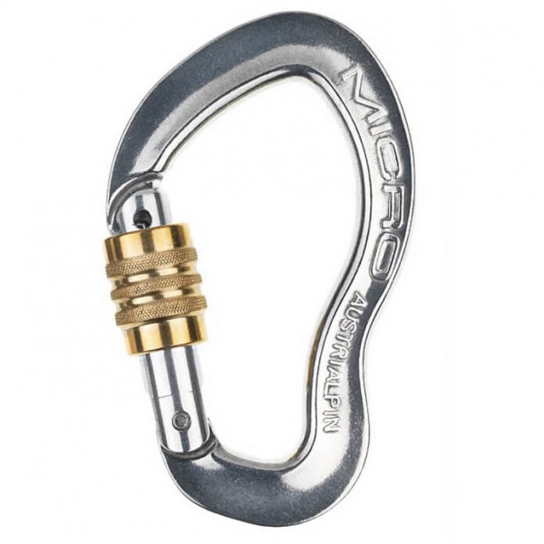 AustriAlpin - Micro Screw - Schraubkarabiner Gr One Size grau von AustriAlpin