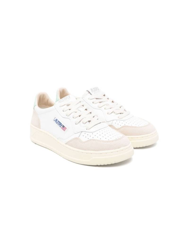 Autry Kids Medalist leather sneakers - White von Autry Kids