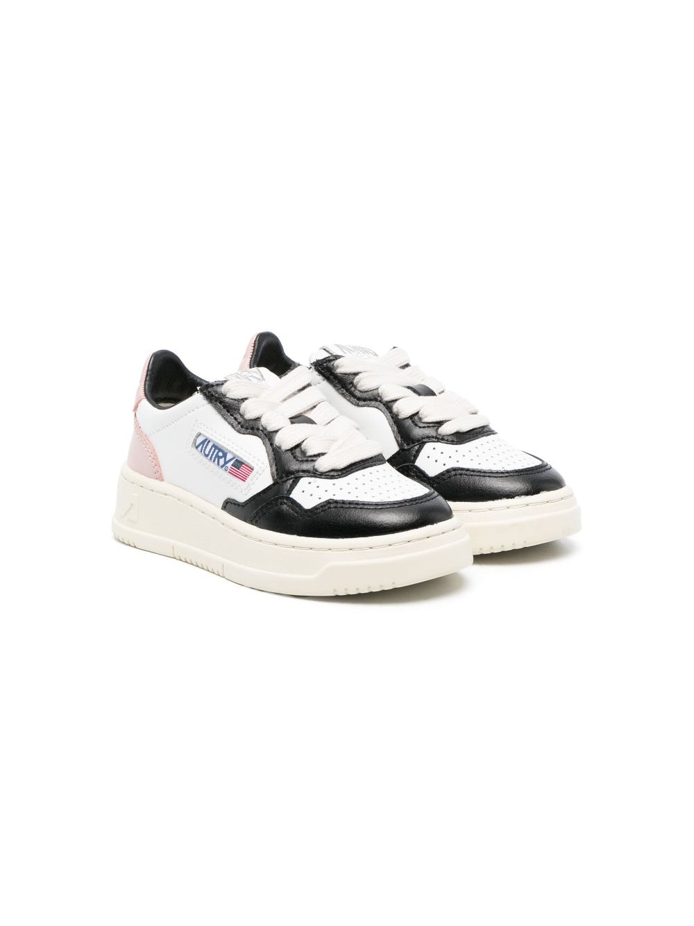 Autry Kids Medalist low-top leather sneakers - White von Autry Kids