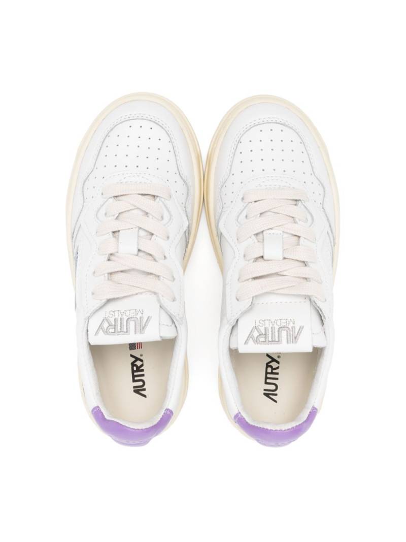 Autry Kids lace-up leather sneakers - White von Autry Kids