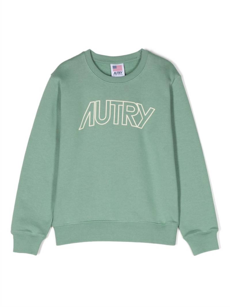 Autry Kids logo-print cotton jumper - Green von Autry Kids