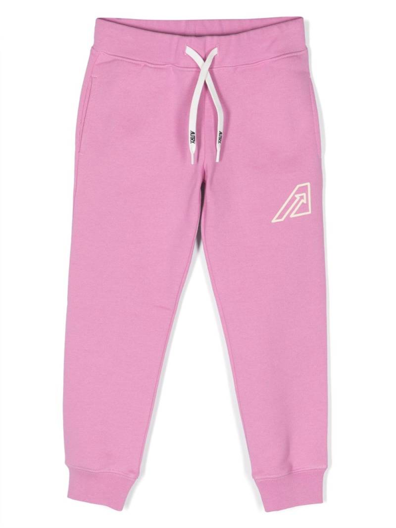 Autry Kids logo-print cotton trousers - Pink von Autry Kids